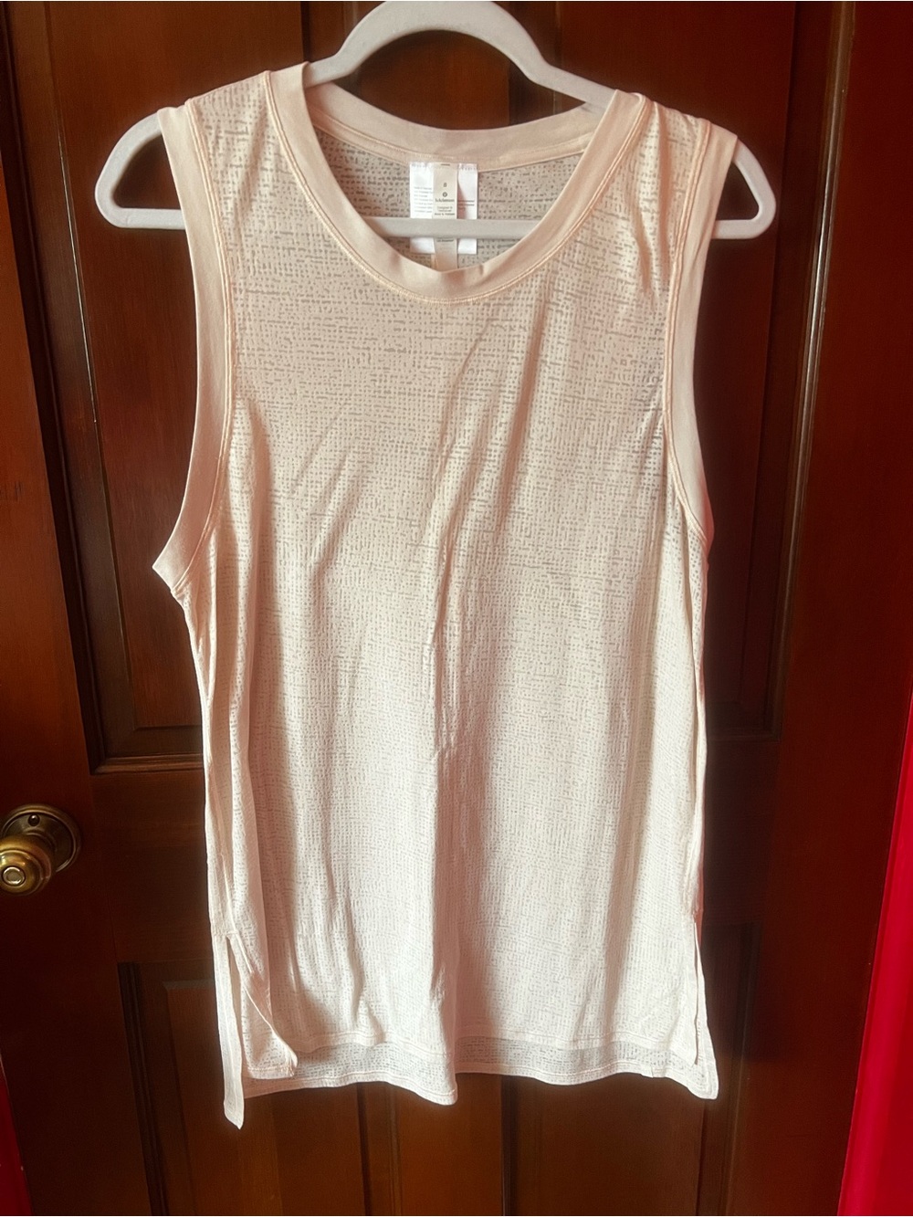 Athleta Sleeveless Lightweight Tank Top - Blush Pink